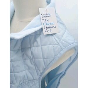 The Classic Craft &Barrow Light Ease Blue Fleece Lined Vest Size Large New W/tag